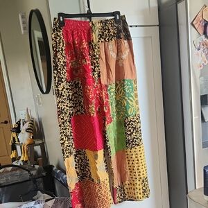 NWOT Patchwork Bohemian Trousers